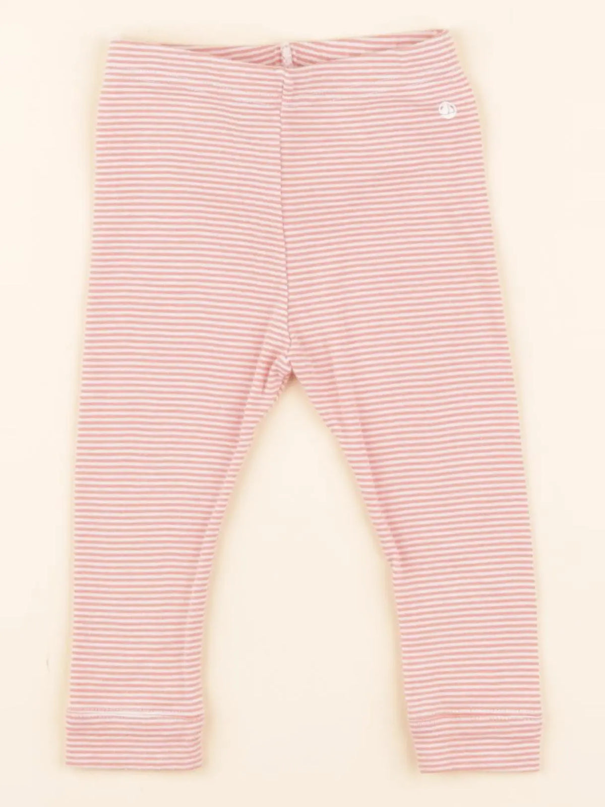 Legging blanc, orange