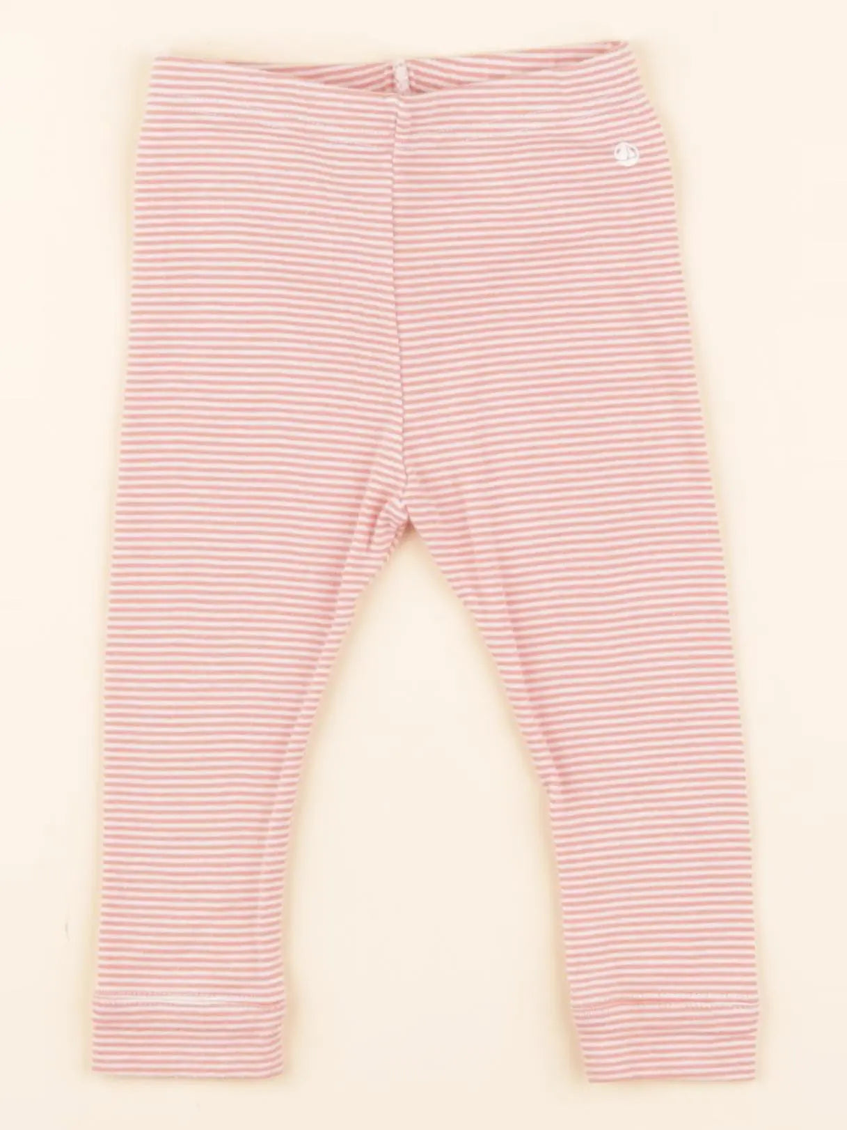Legging blanc, orange