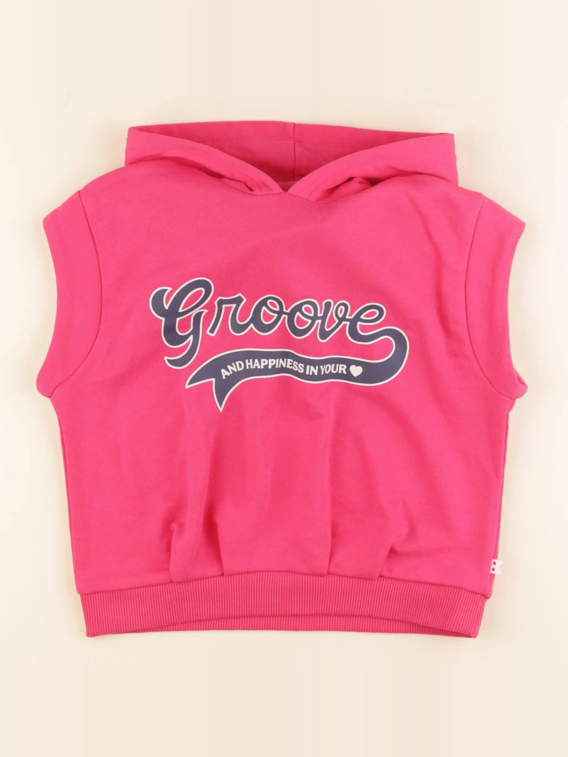Okaidi - sweat sans manches rose - 6 ans