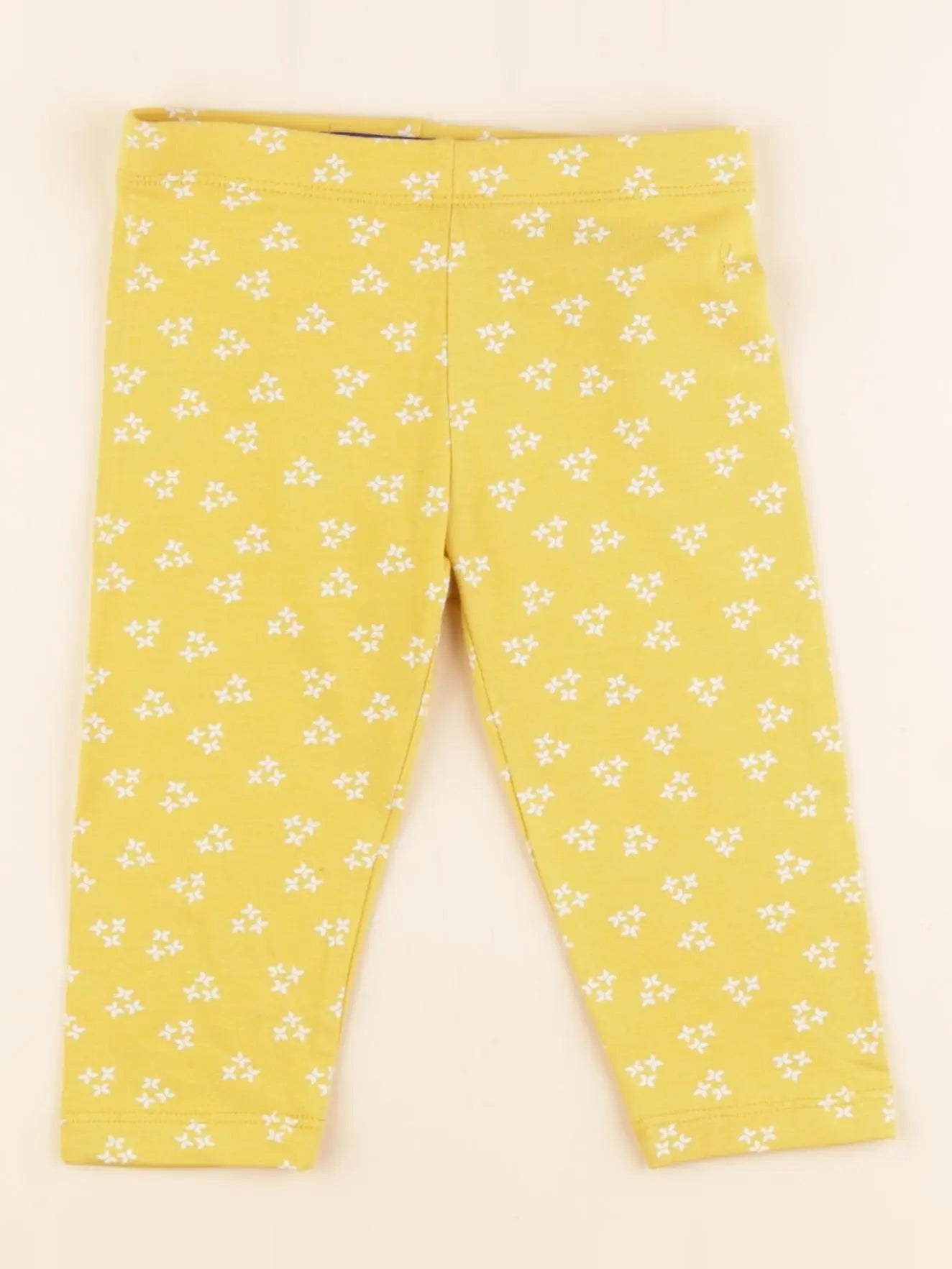 Okaidi - legging court jaune - 3 ans