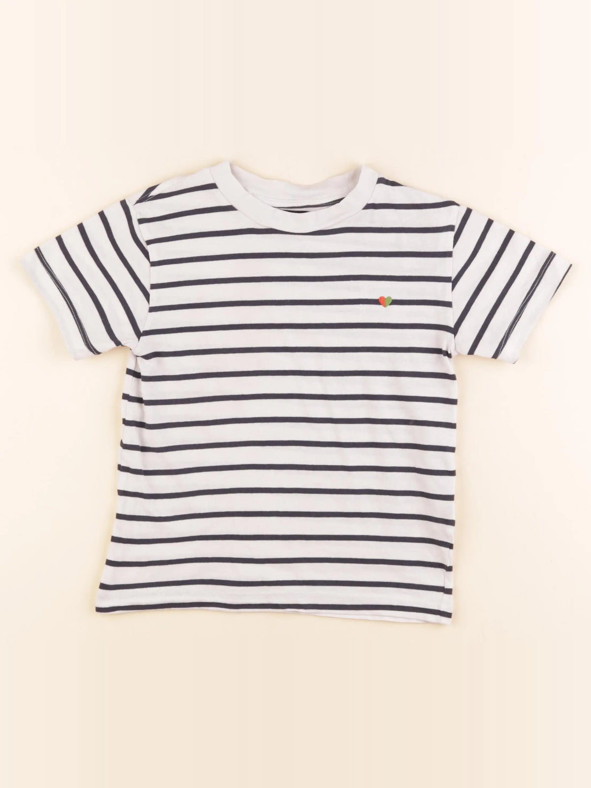 Monoprix - tee-shirt blanc, bleu - 5 ans