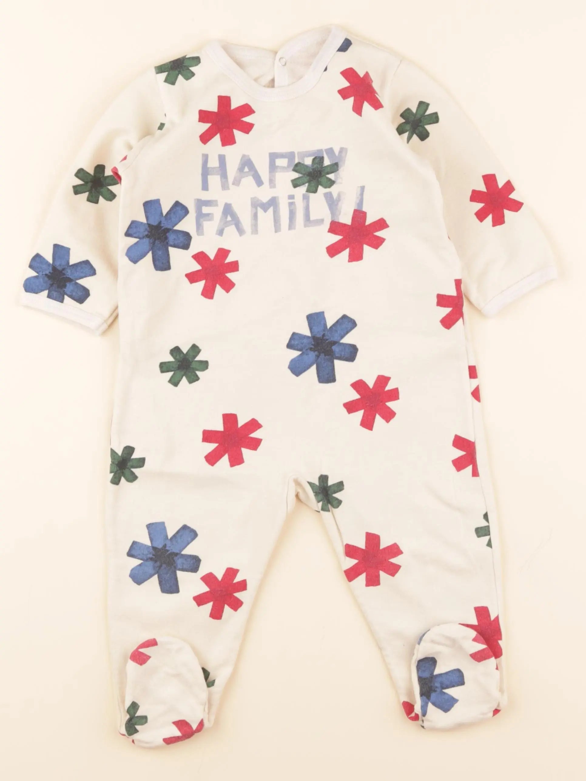 Pyjama coton beige