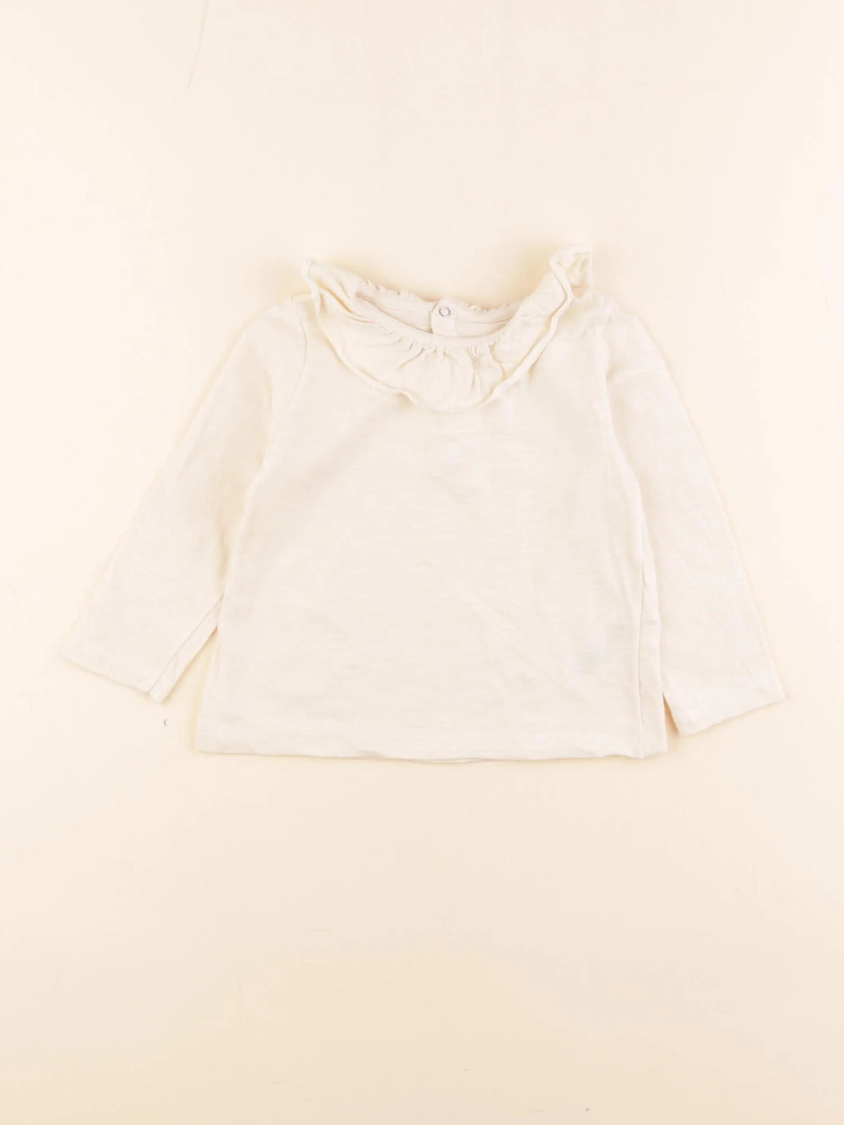 Petit Bateau - tee-shirt beige - 18 mois