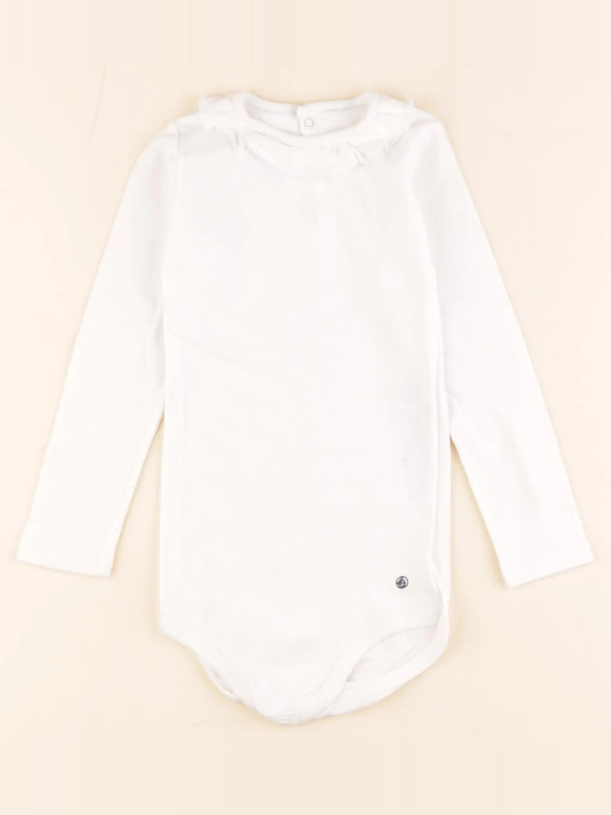 Petit Bateau - body à col blanc - 36 mois