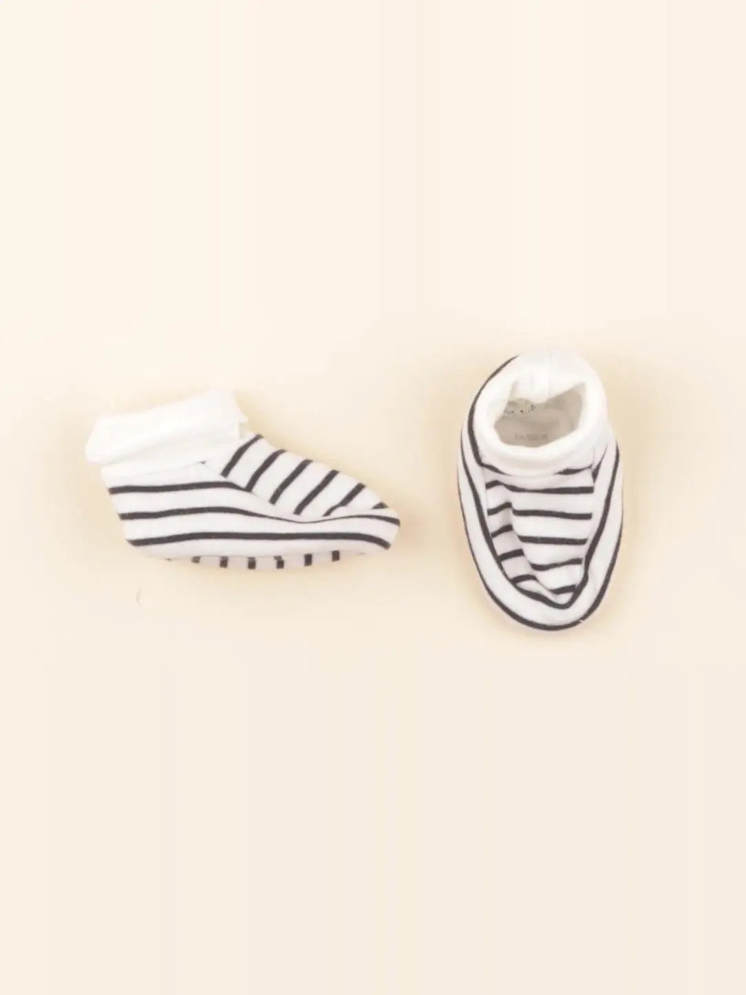 Chaussons blanc, bleu