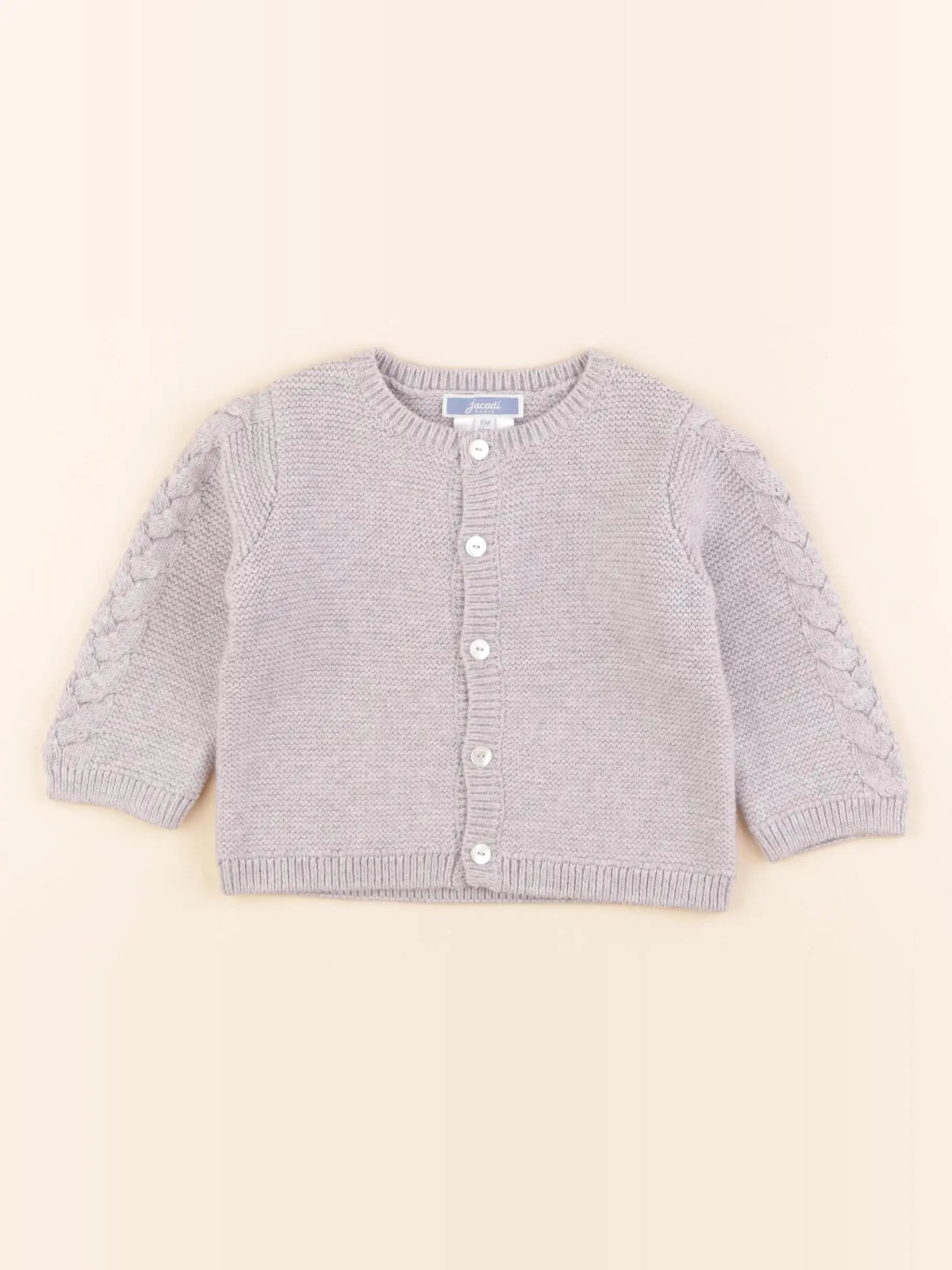 Jacadi - gilet gris - 6 mois