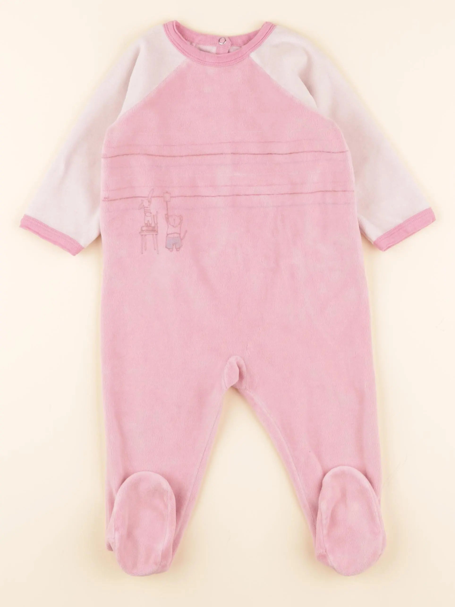 Pyjama velours rose