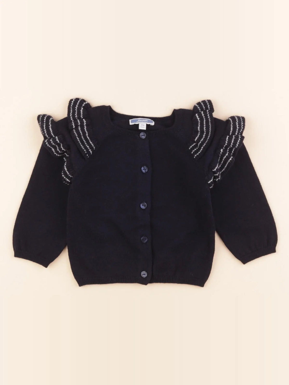 Jacadi - gilet bleu - 12 mois