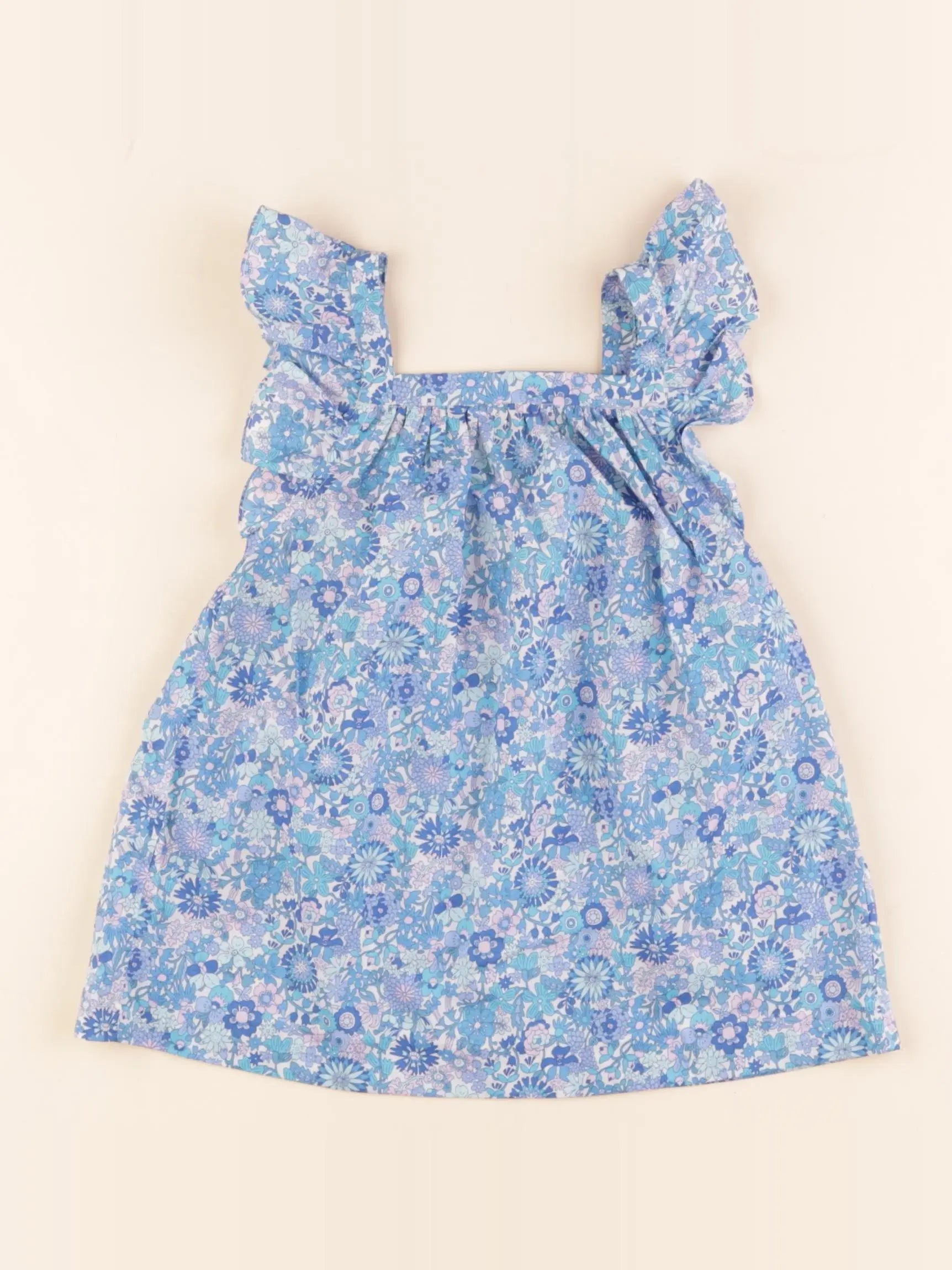 Jacadi - robe liberty bleu - 12 mois
