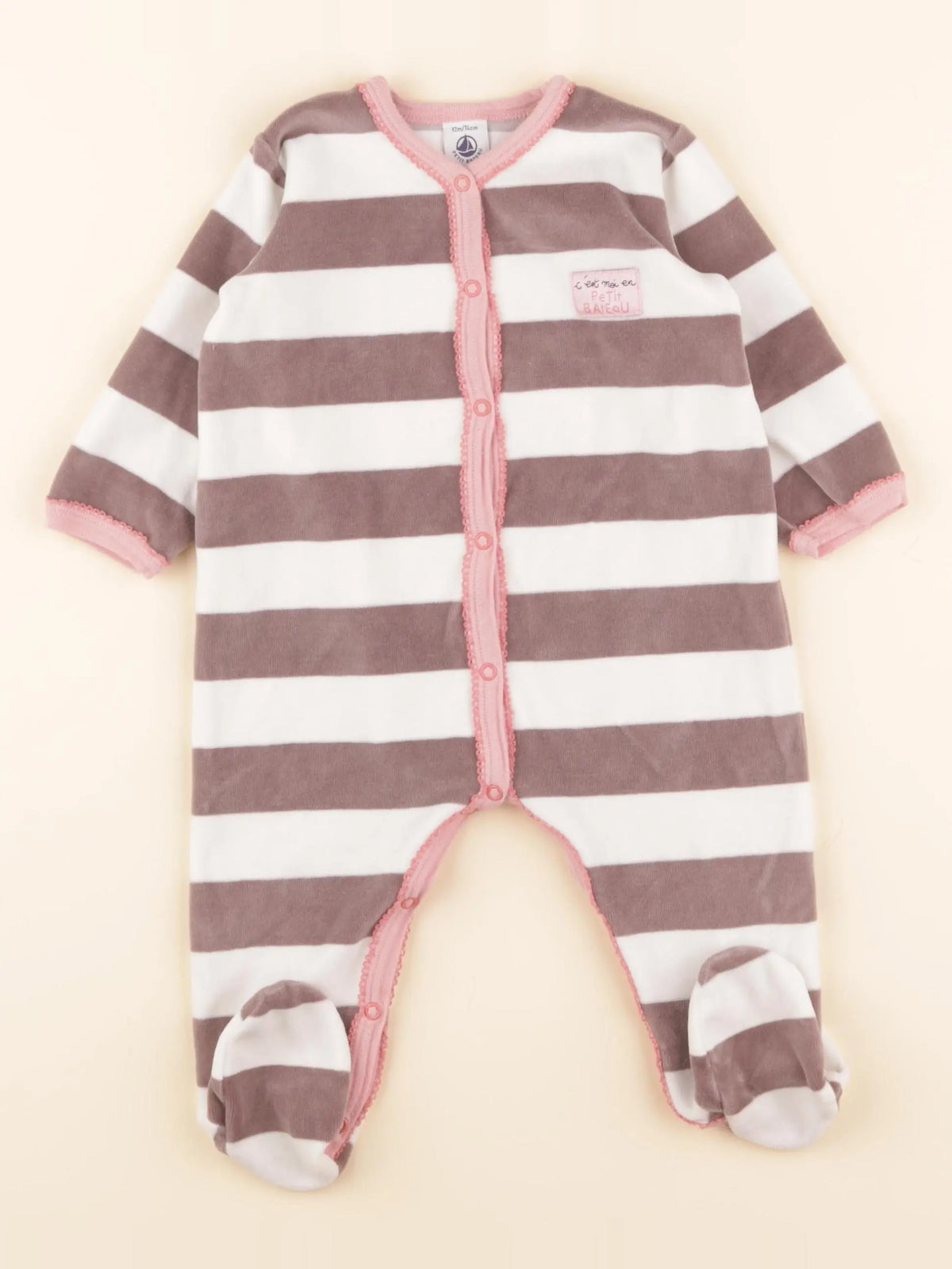 Pyjama velours multicolore