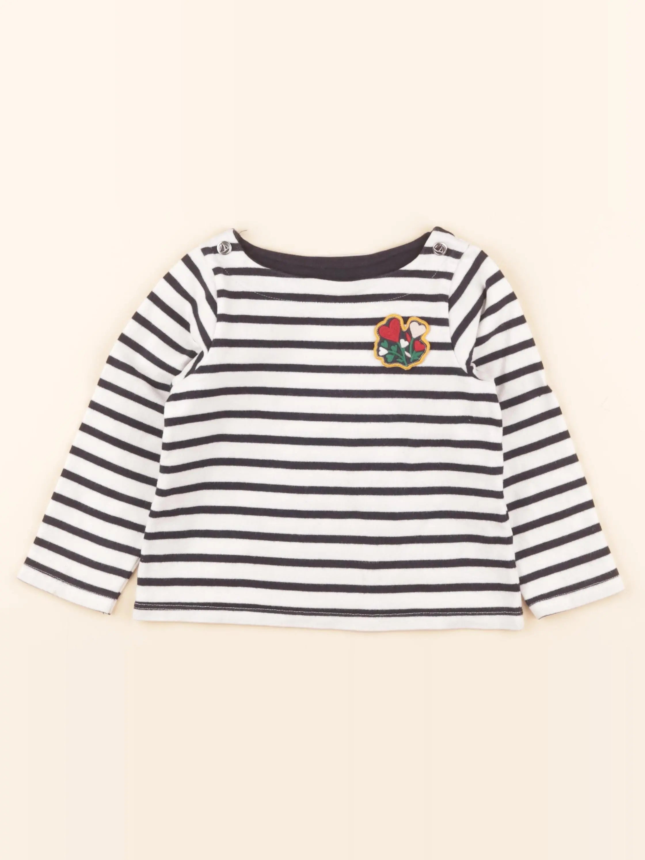Tee-shirt bleu, blanc