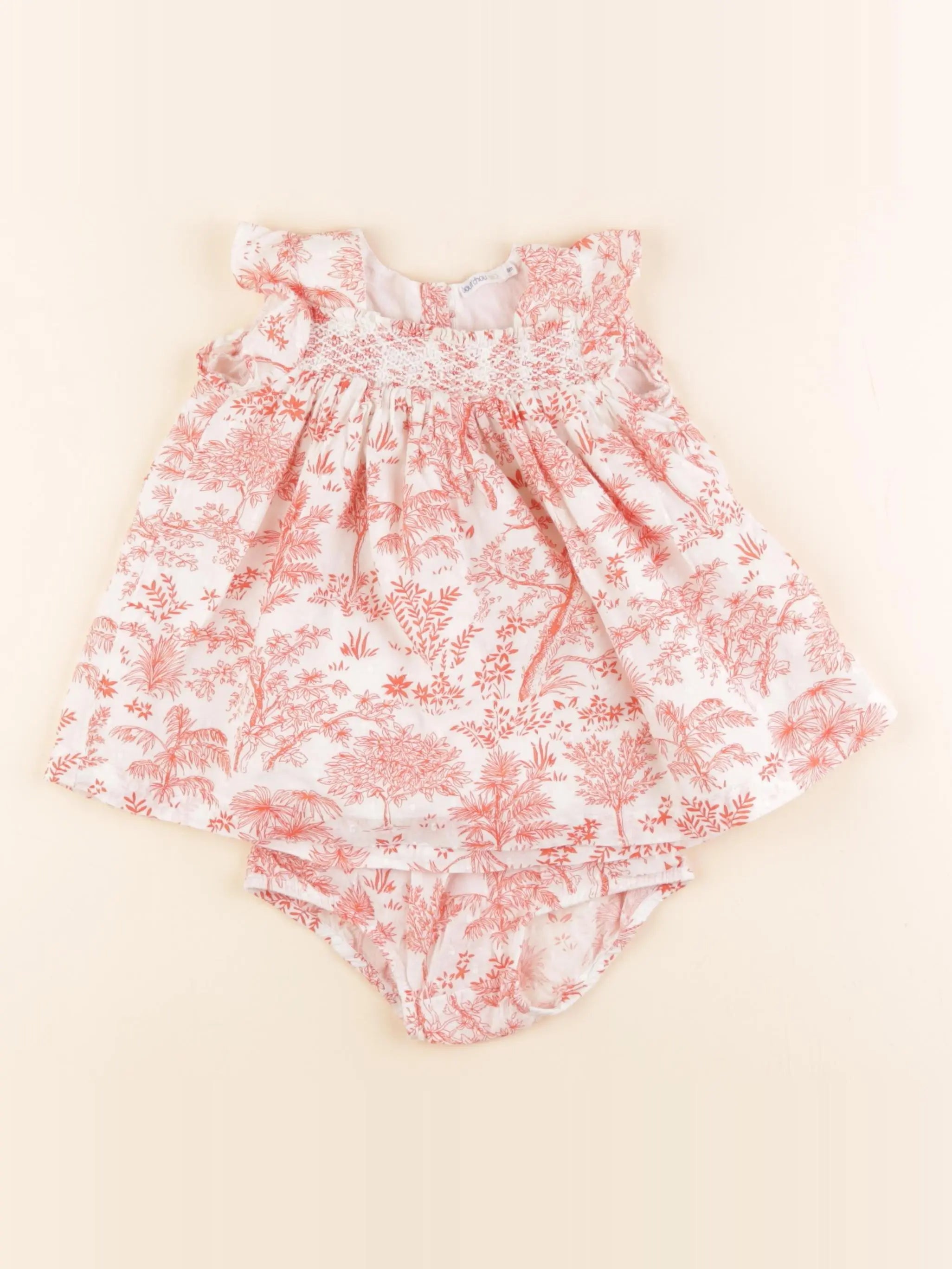 Boutchou - robe blanc - 6 mois