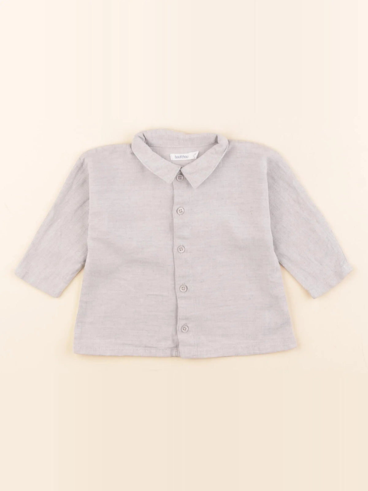 Boutchou - chemise gris - 9 mois
