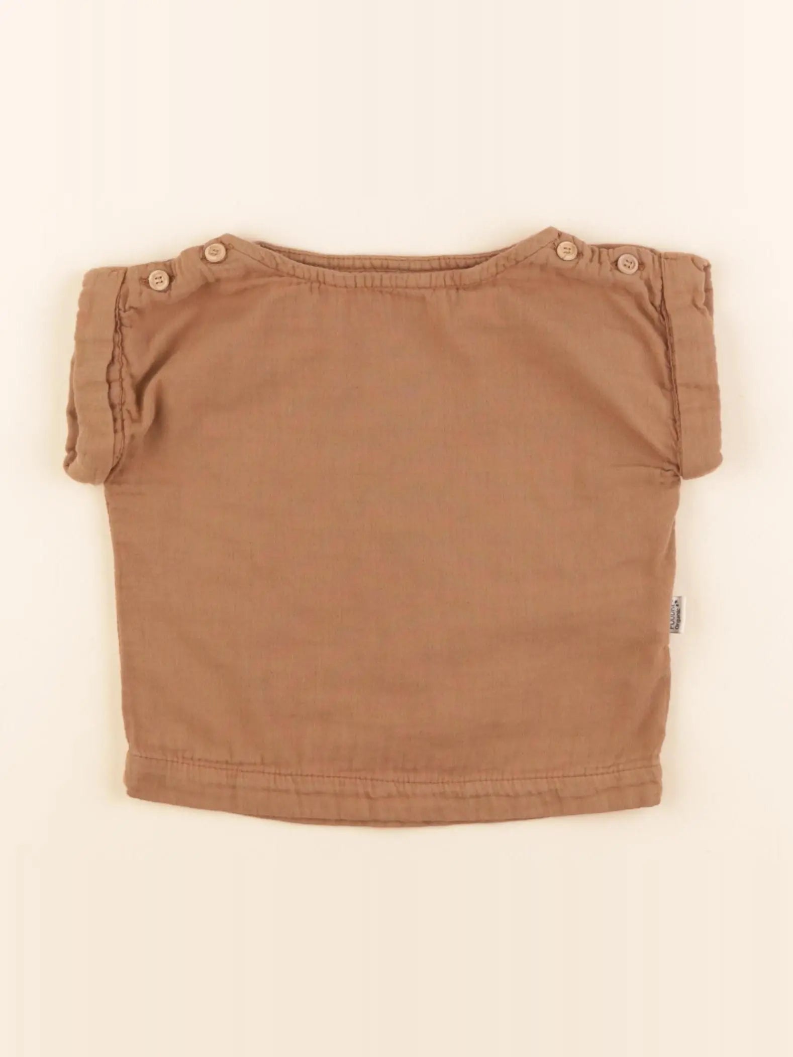 Poudre Organic - blouse marron - 12 mois