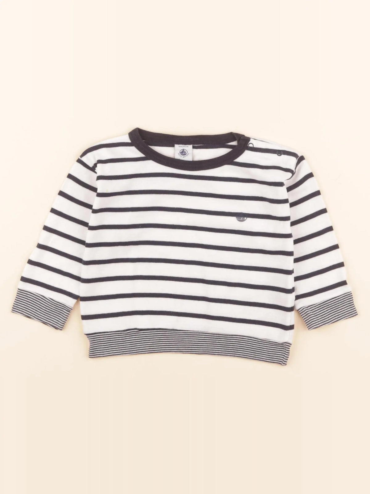 Tee-shirt blanc, bleu
