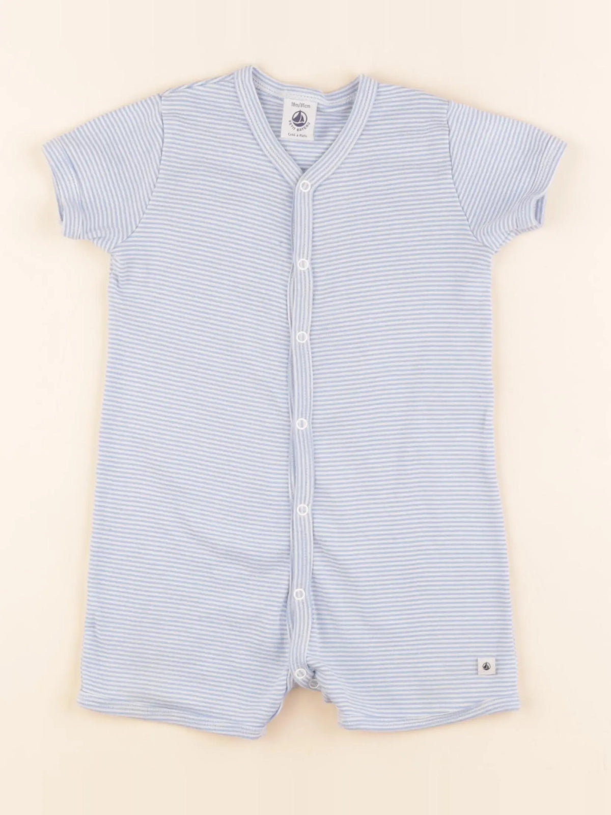 Petit Bateau - combinaison bleu - 18 mois