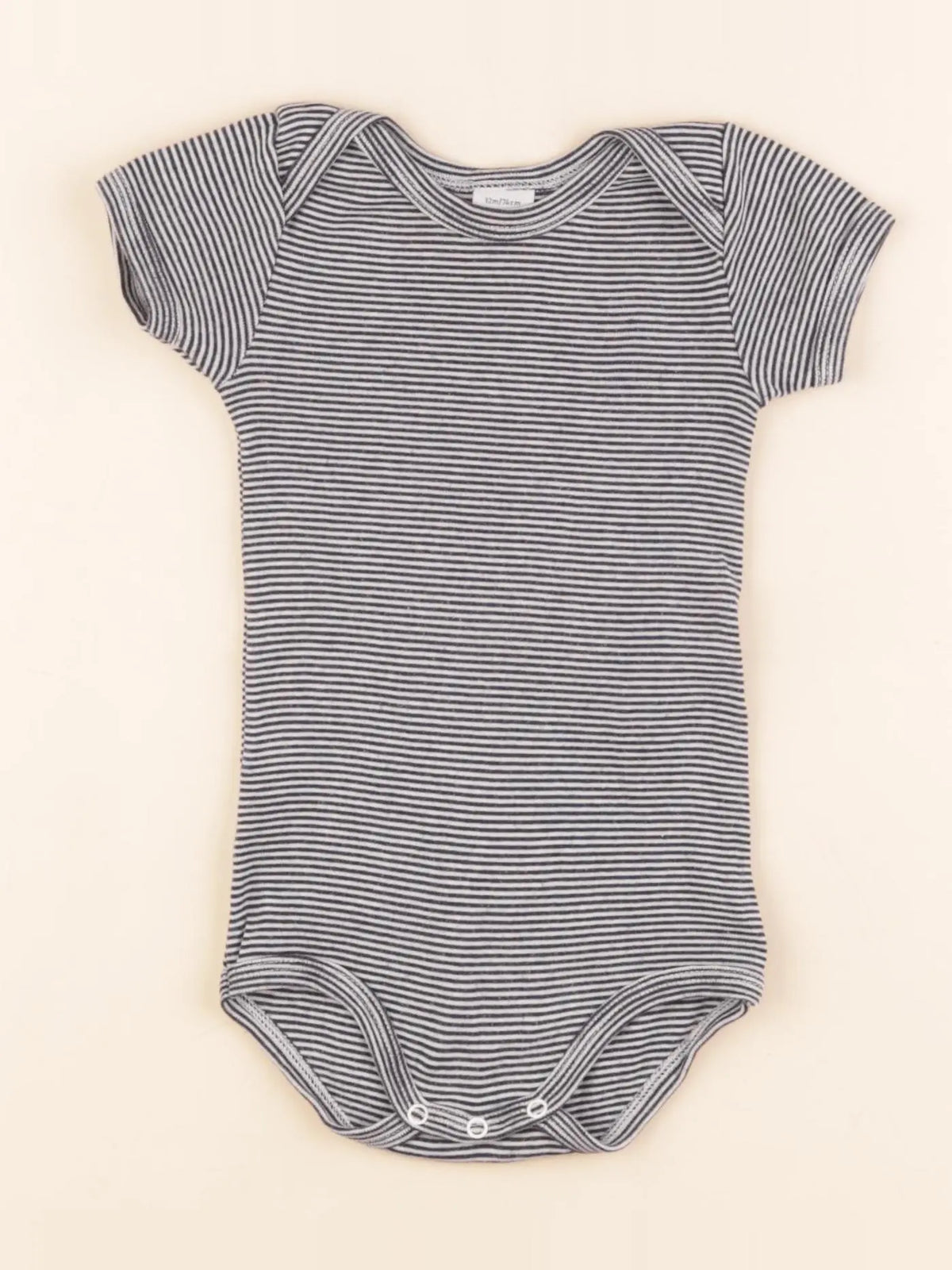 Petit Bateau - body bleu - 12 mois