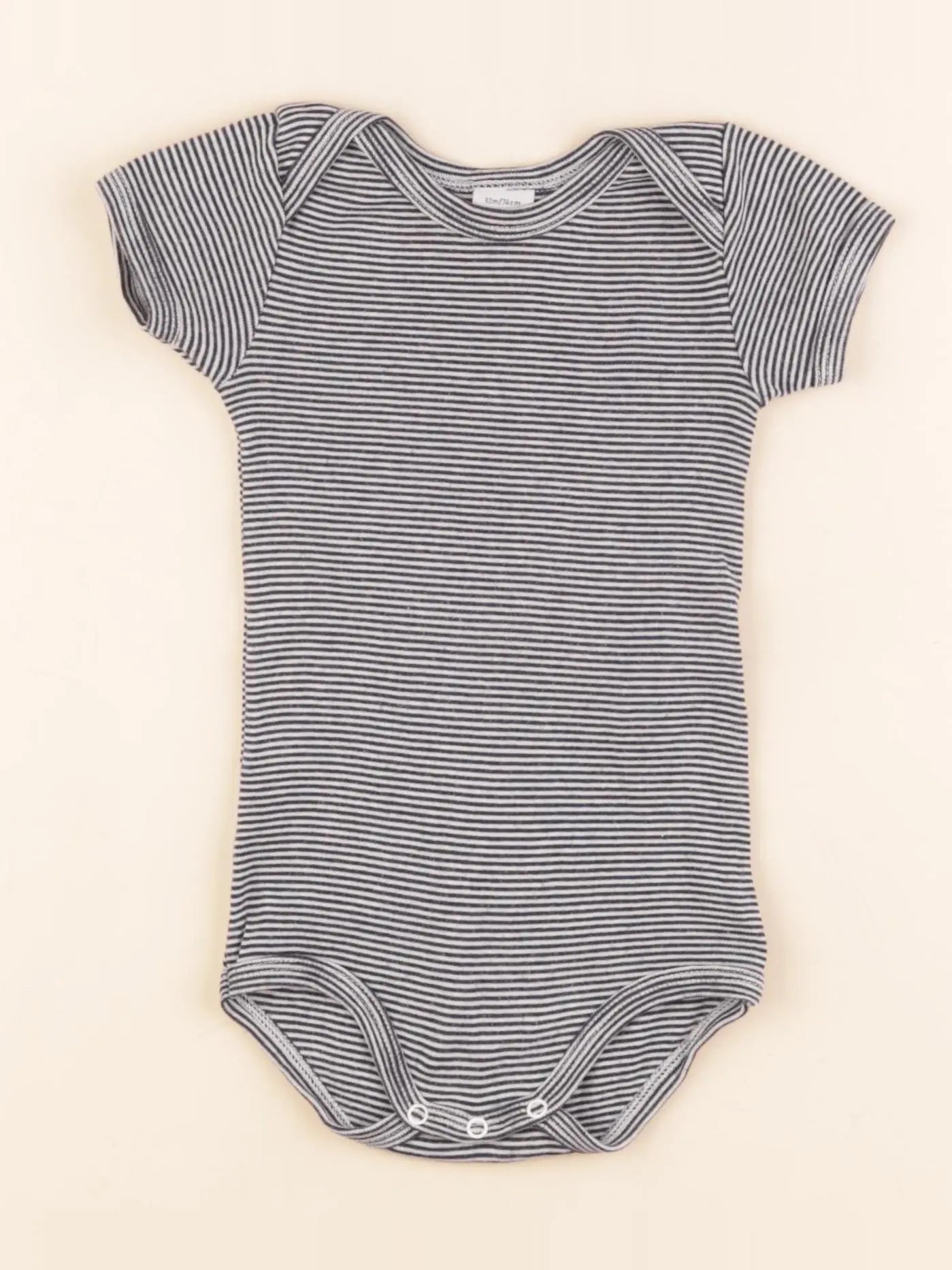 Petit Bateau - body bleu - 12 mois