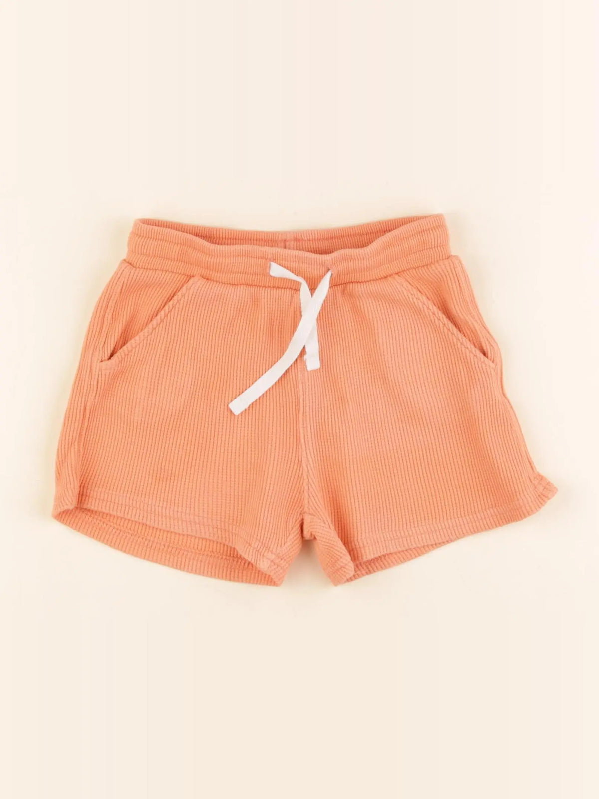H&M - short orange - 9/12 mois