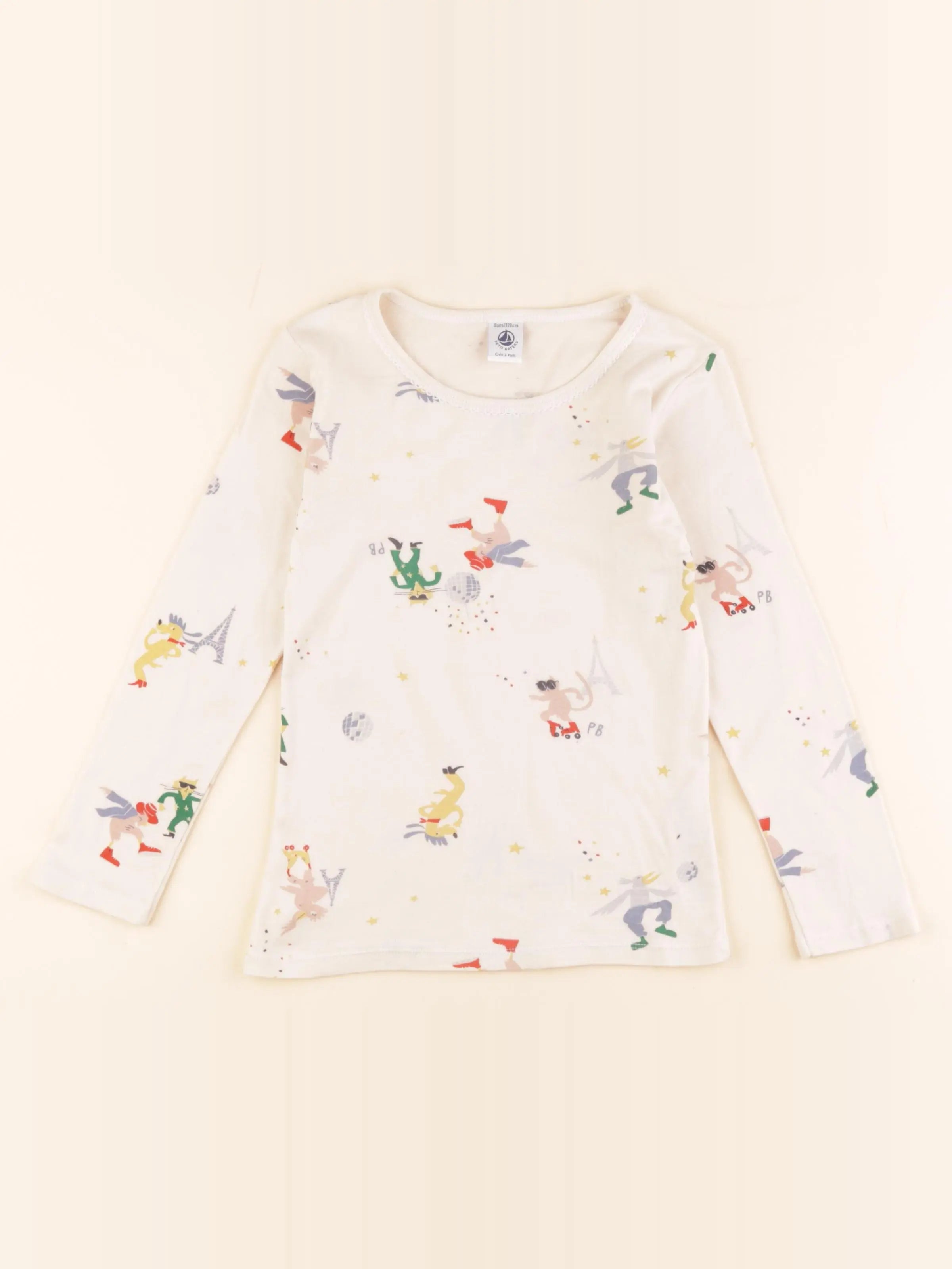 Petit Bateau - maillot de corps beige - 8 ans