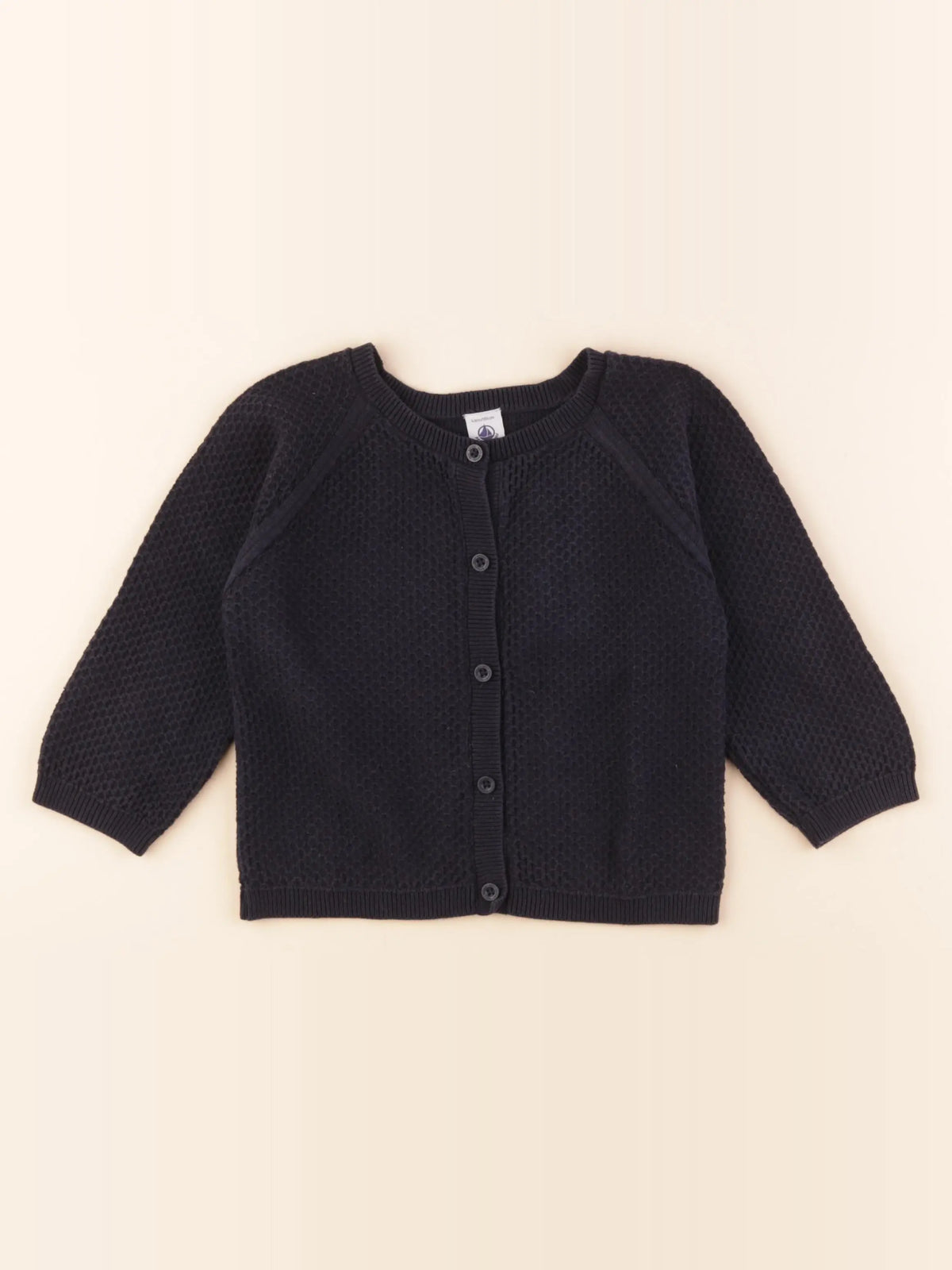 Petit Bateau - gilet bleu - 4 ans