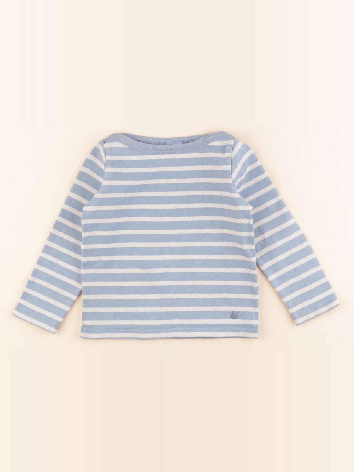 Petit Bateau - tee-shirt bleu, blanc - 3 ans
