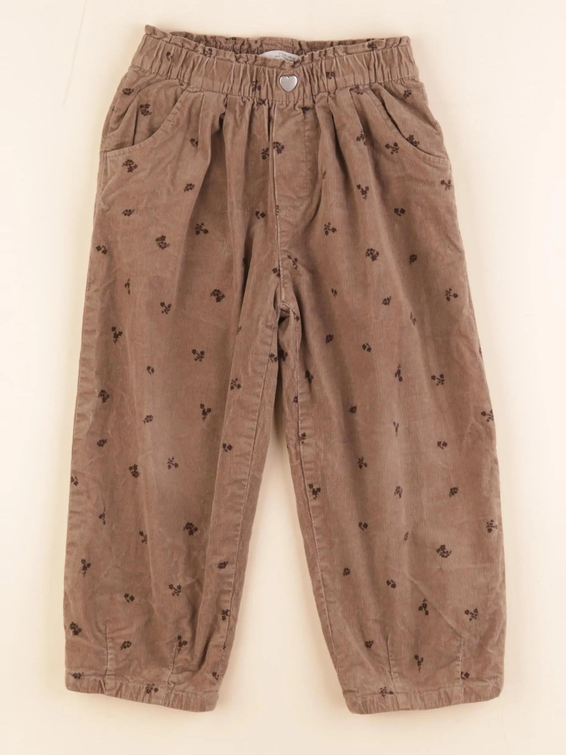 Zara - pantalon doublé marron - 4 ans
