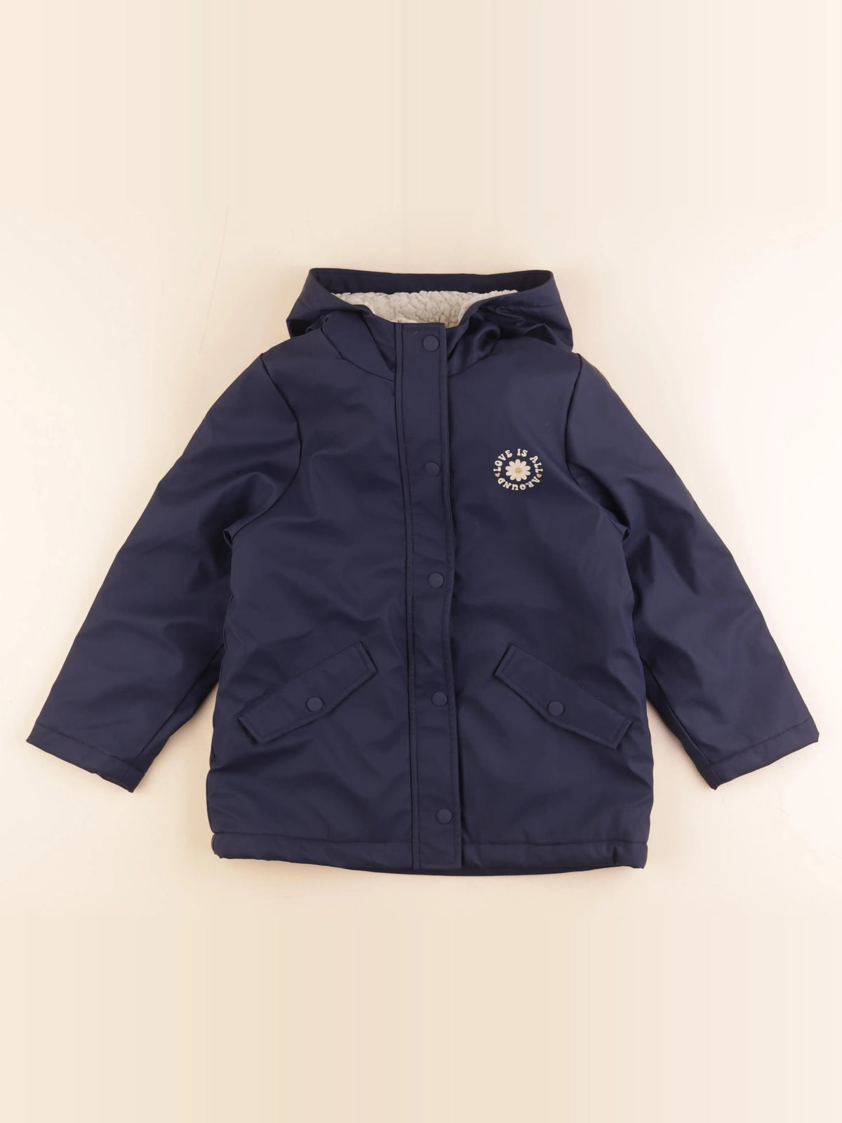 Vertbaudet - imperméable bleu - 8 ans