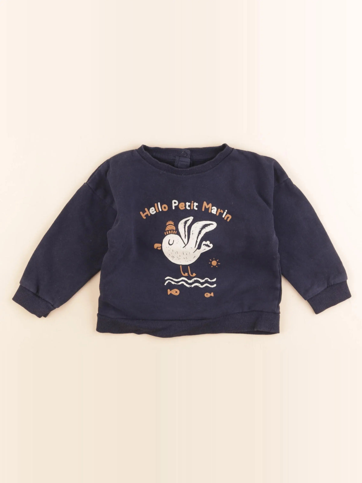 Vertbaudet - sweat bleu - 2 ans