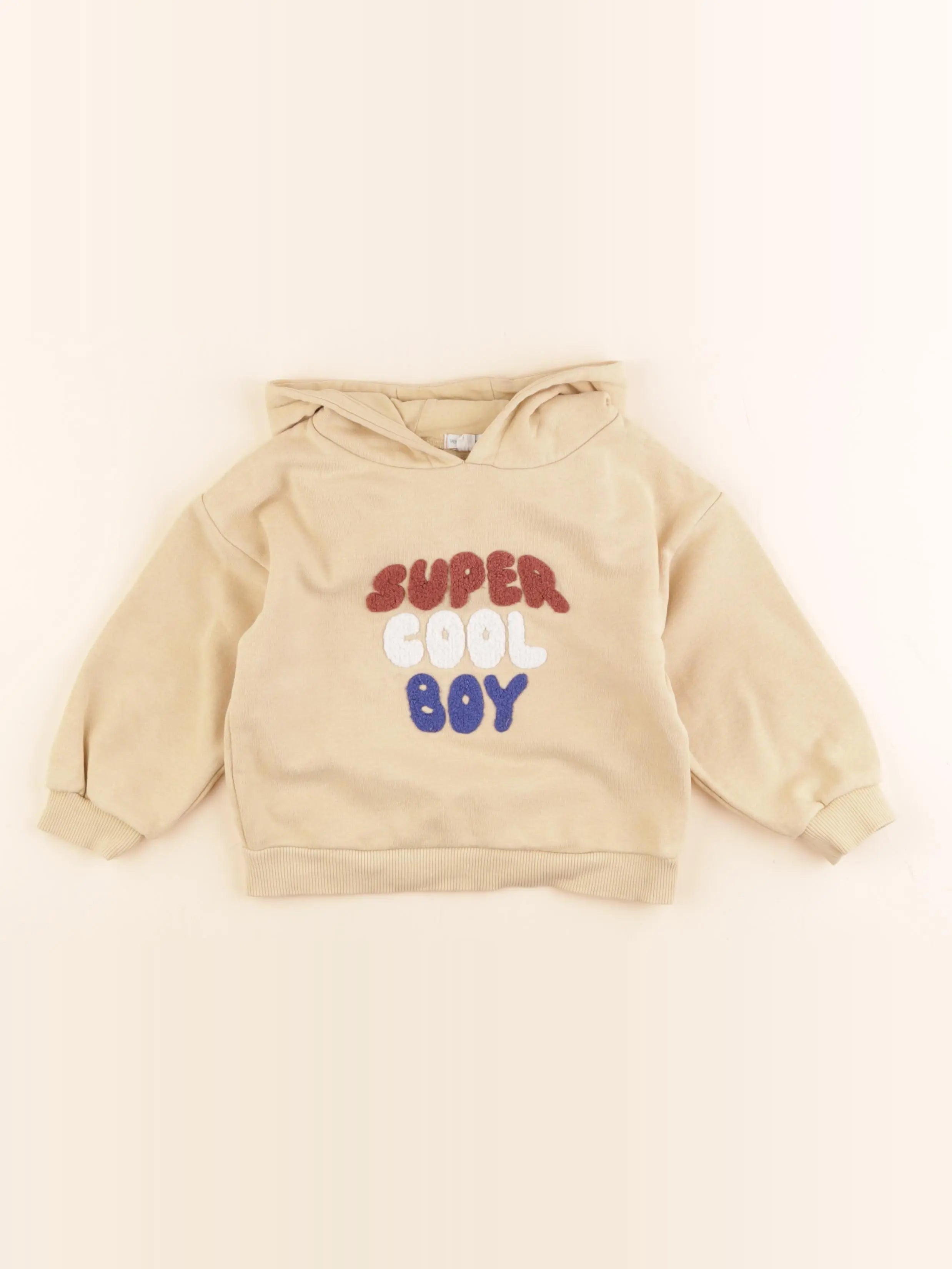 Vertbaudet - sweat jaune - 2 ans
