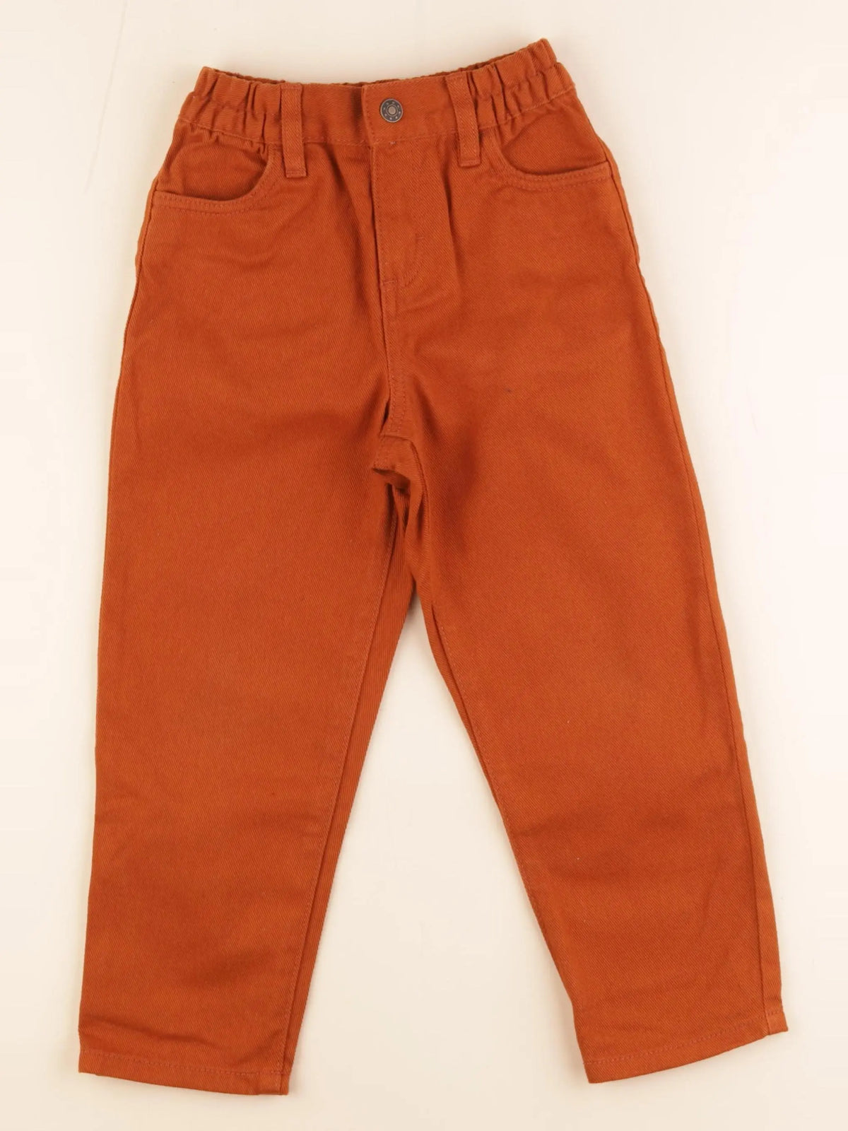 Monoprix - jean orange - 5 ans