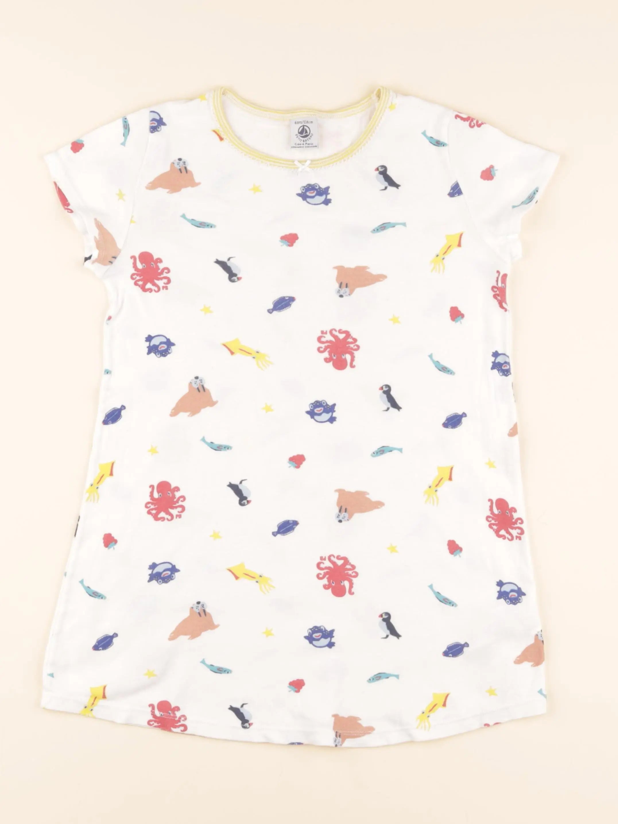 Chemise de nuit coton multicolore