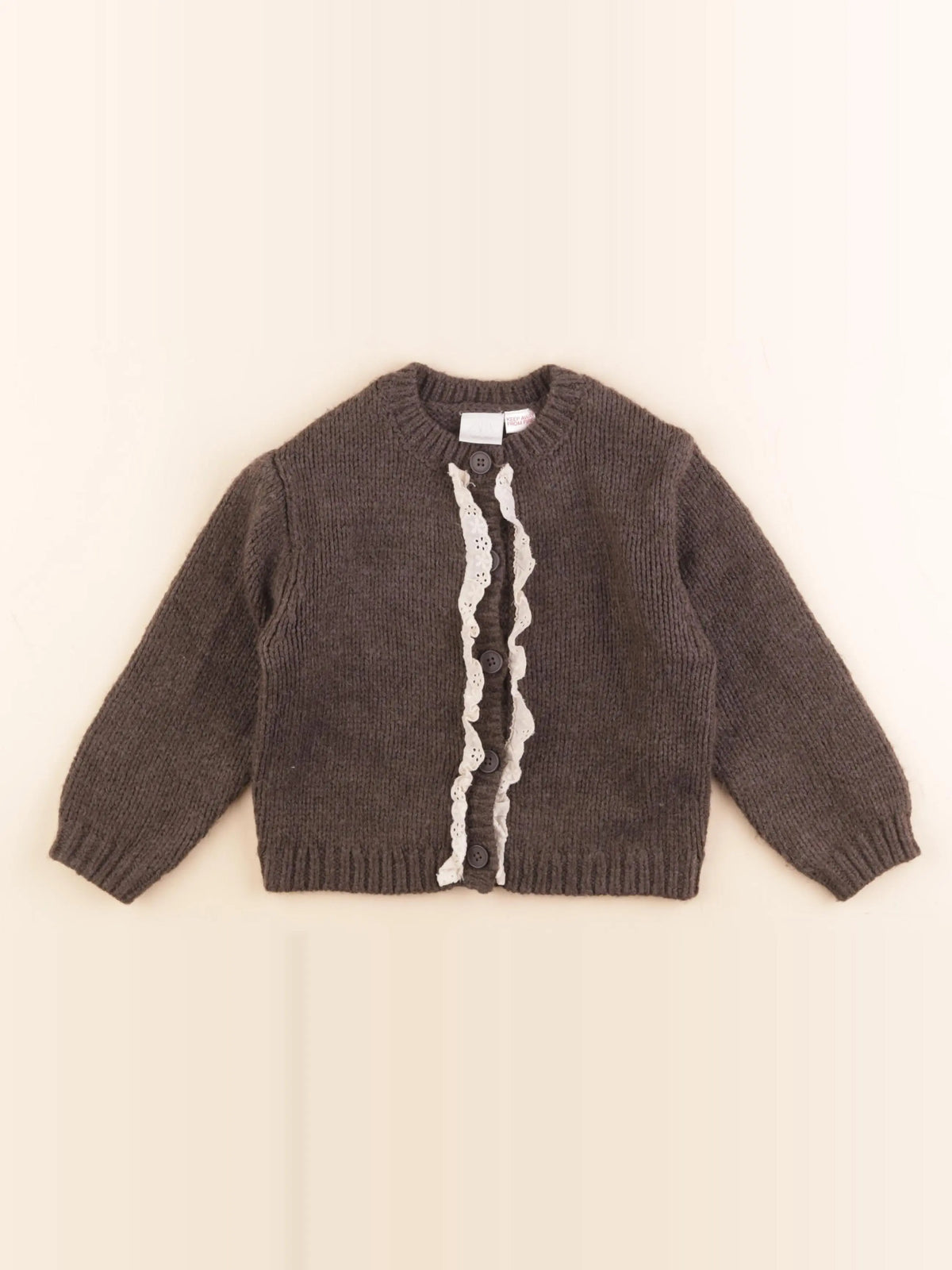 Zara - gilet marron - 4 ans