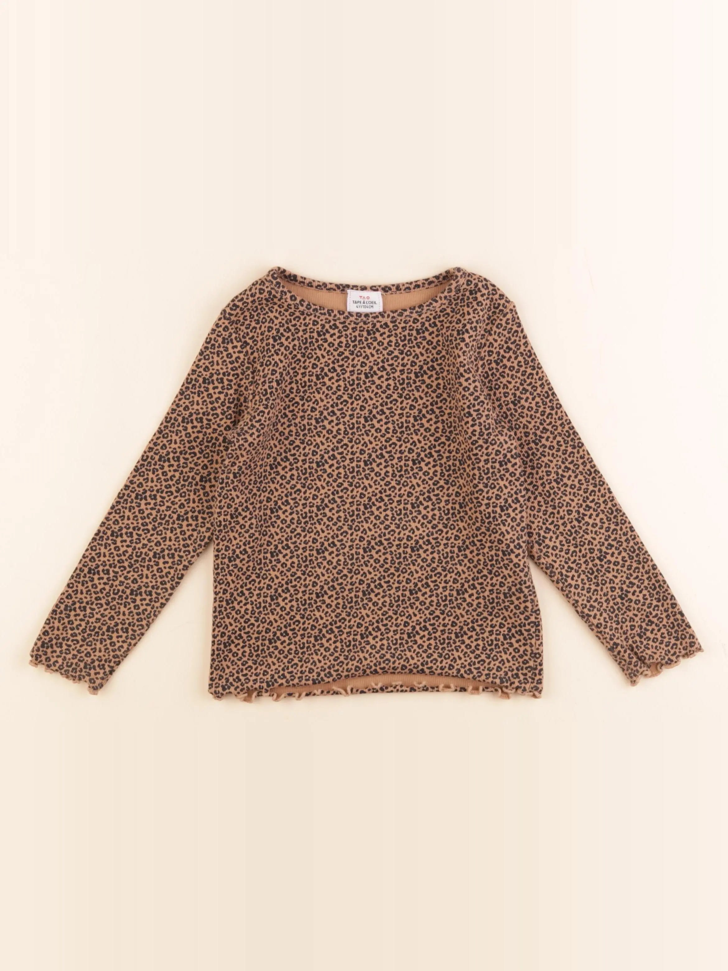 Tape à l'oeil - tee-shirt marron, noir - 4 ans