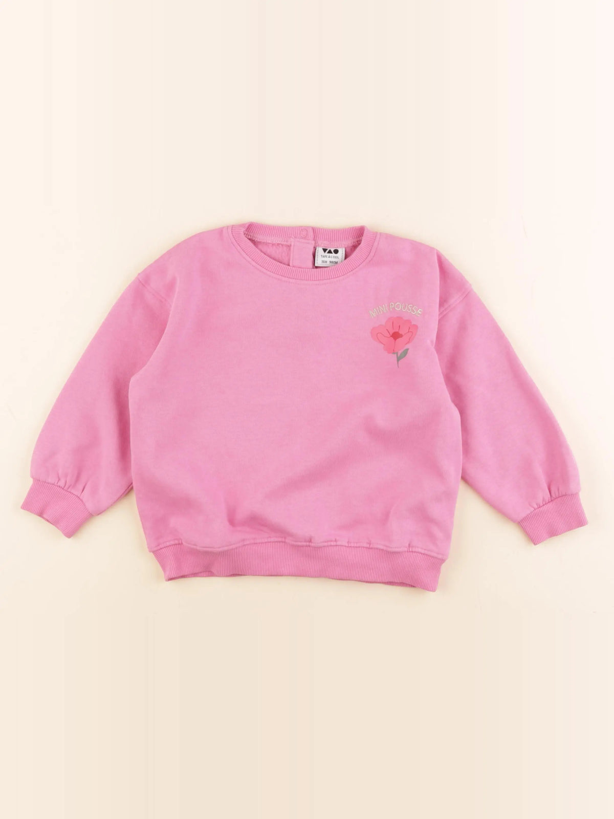 Tape à l'oeil - sweat rose - 3 ans