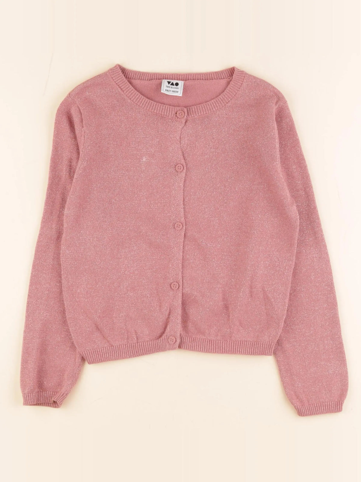 Tape à l'oeil - gilet rose, or - 6 ans