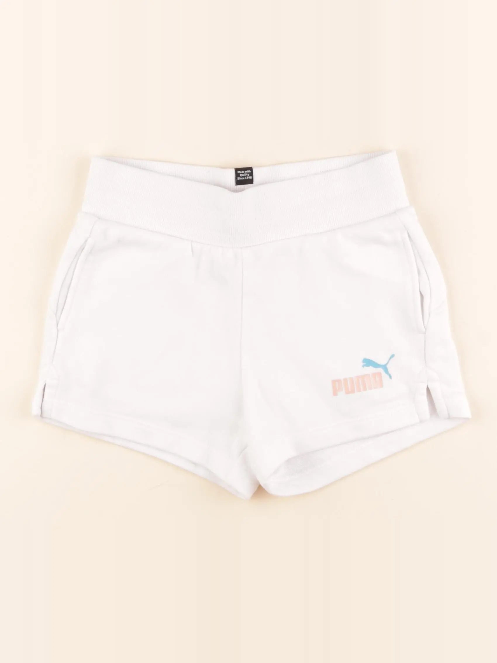 Puma - short blanc - 7/8 ans