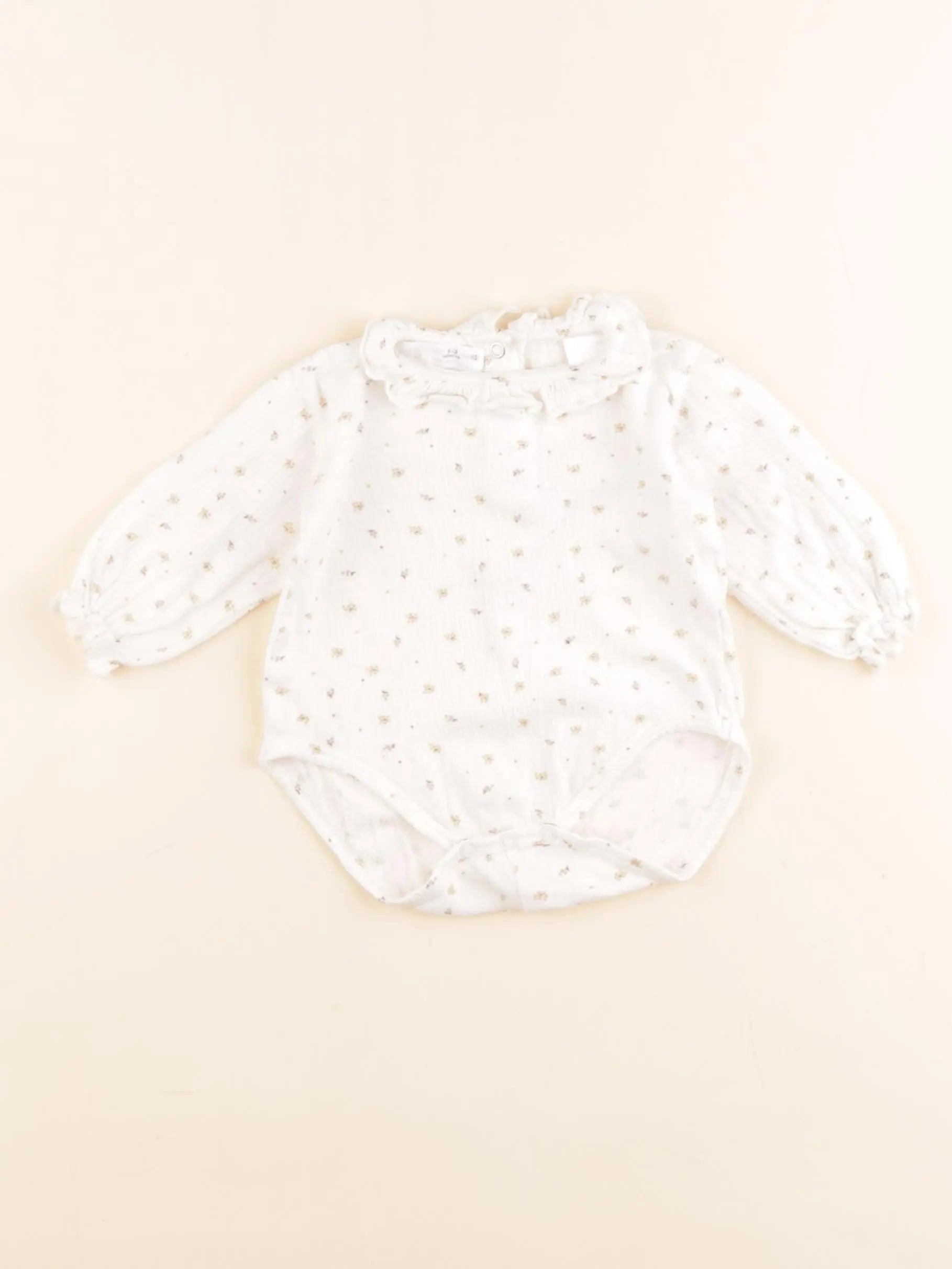 Zara - combinaison beige - 1/3 mois