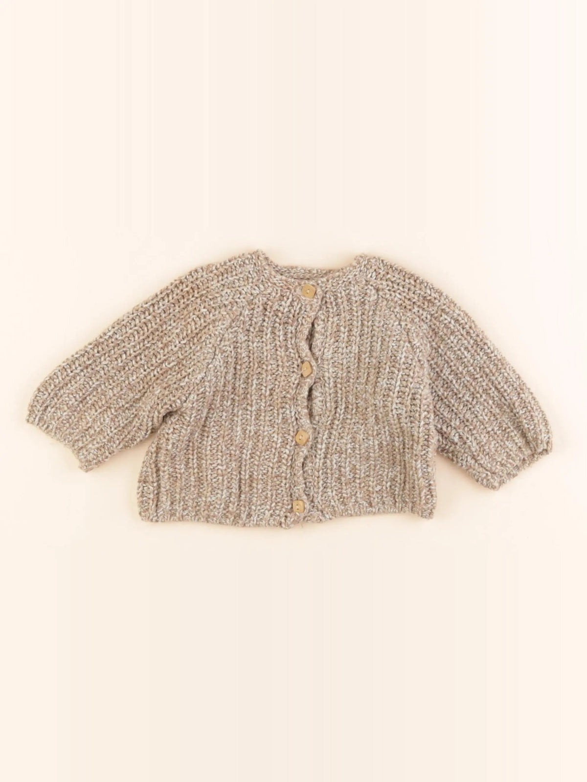 Zara - gilet beige - 1/3 mois