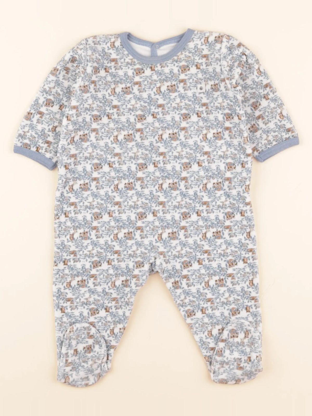 Pyjama velours bleu