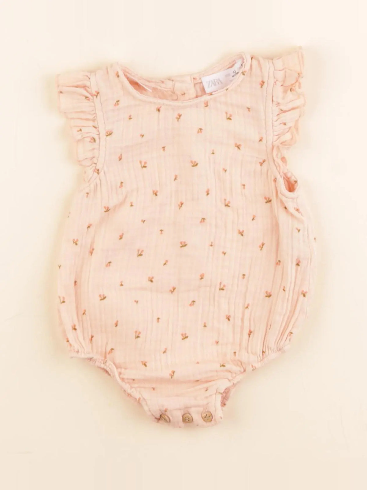 Zara - combinaison rose - 1/3 mois