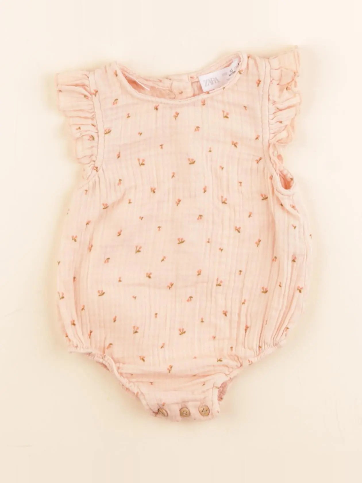 Zara - combinaison rose - 1/3 mois