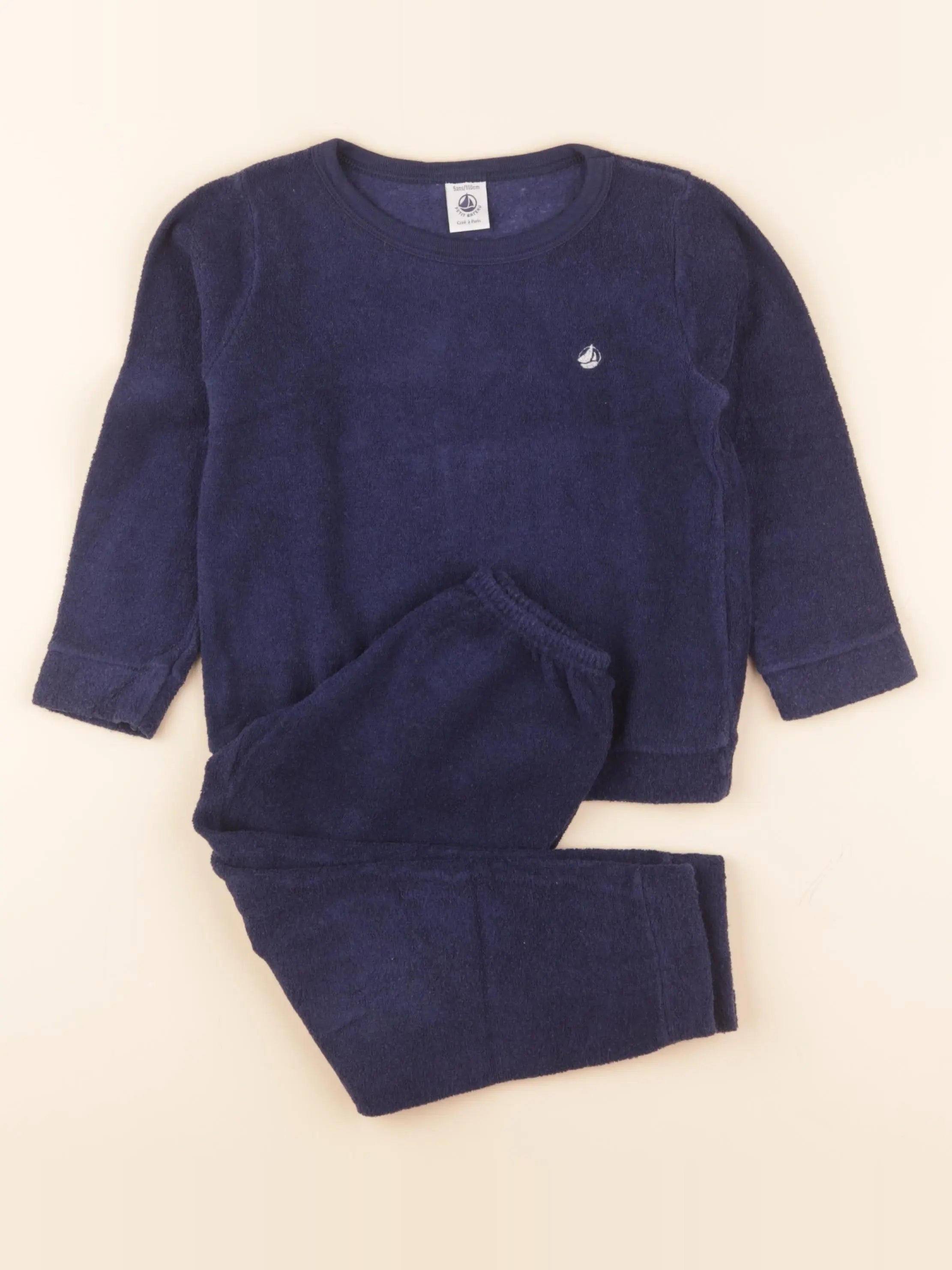 Pyjama velours bleu