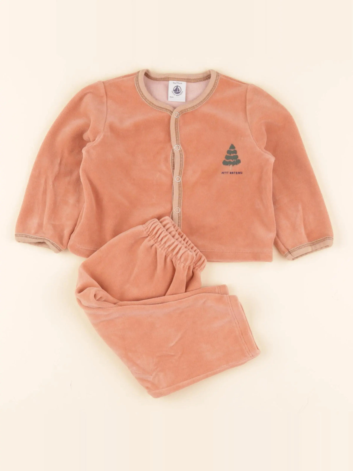 Pyjama velours orange