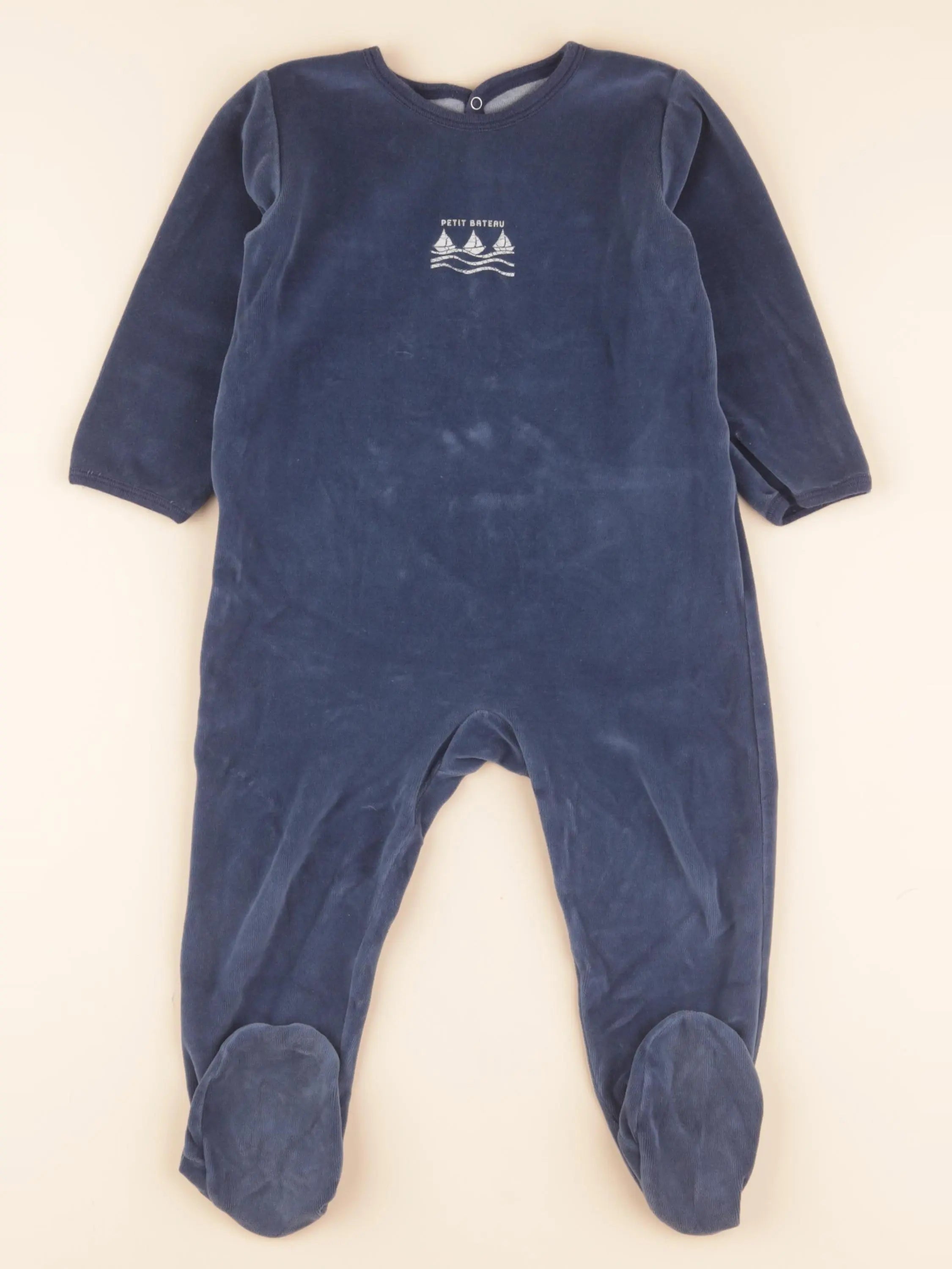 Pyjama velours bleu