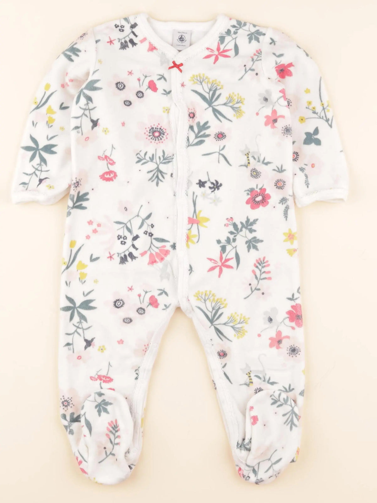 Pyjama velours multicolore