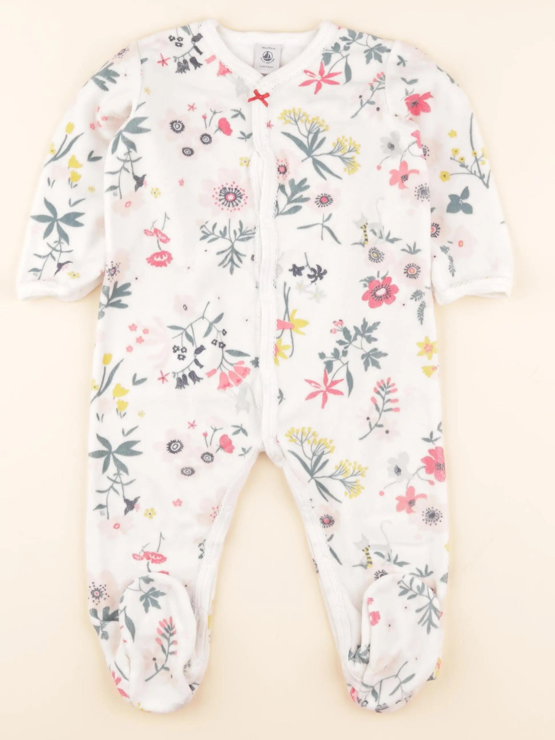 Pyjama velours multicolore