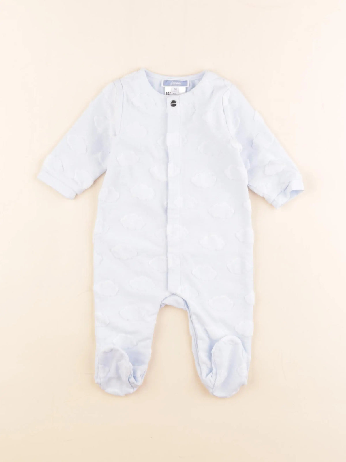 Jacadi - pyjama coton bleu - 3 mois