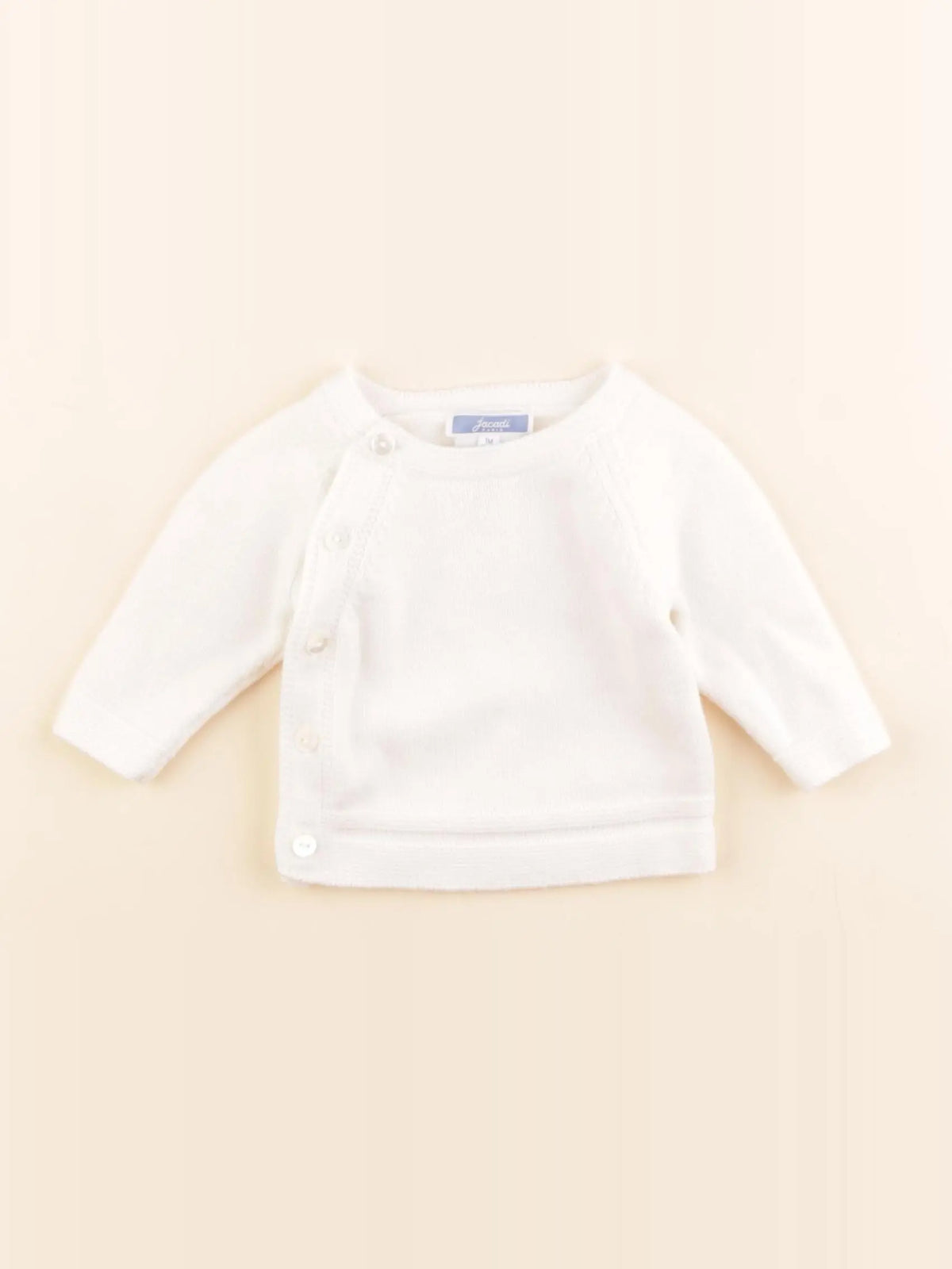 Jacadi - gilet blanc - 1 mois