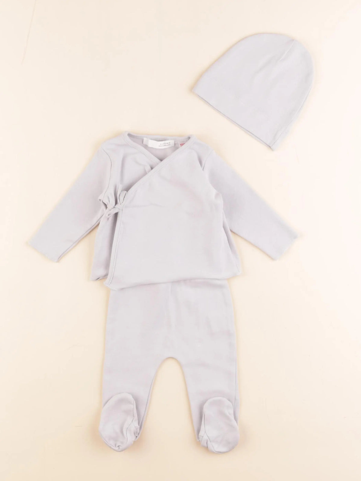 Zara - pyjama coton bleu - 0/1 mois